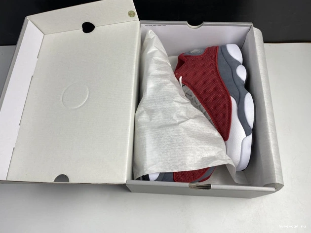 13 Gym 414571-600 Flint Jordan Grey Retro Air Red 0530